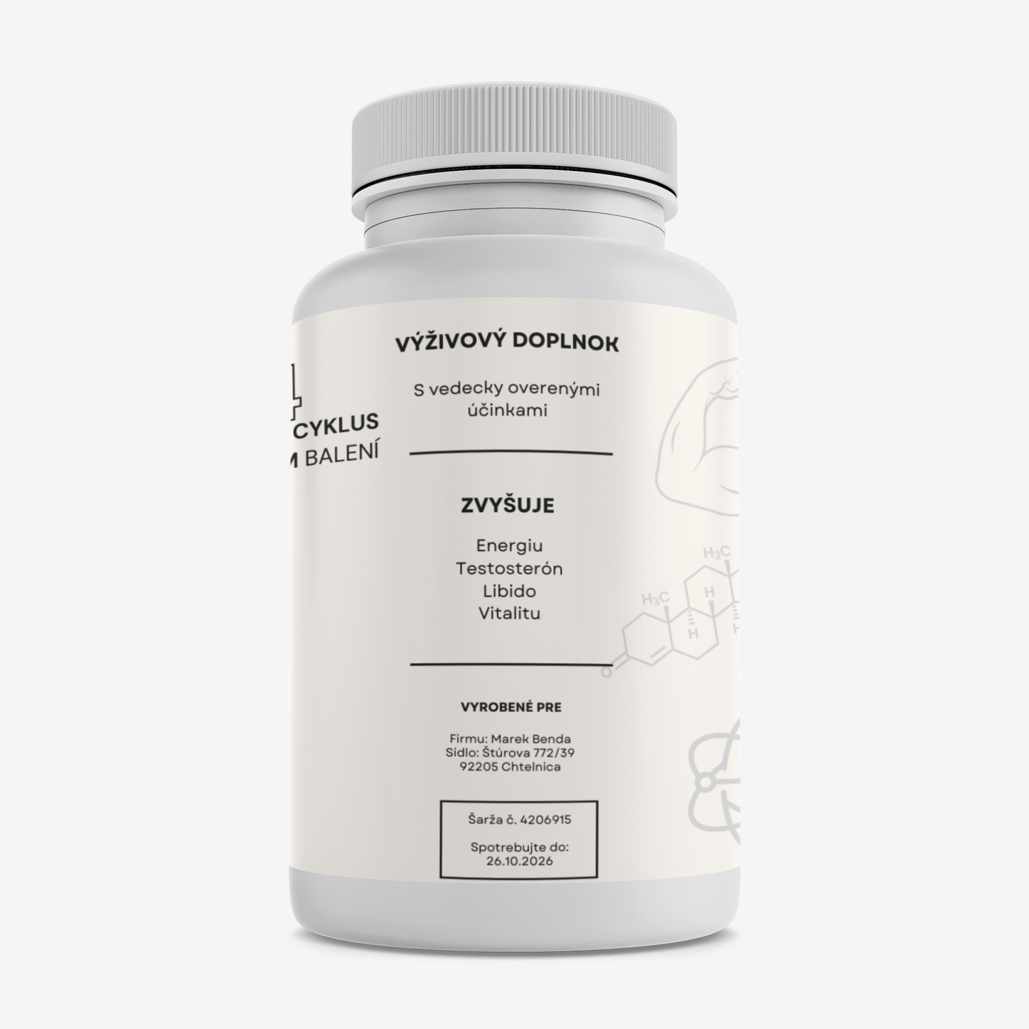 Tongkat Ali 120-Kapsúl, 4-Mesačný Cyklus