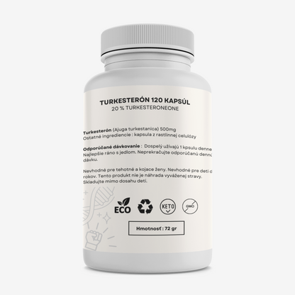 Turkesterone 20% 120-Kapsúl, 4-Mesačný Cyklus